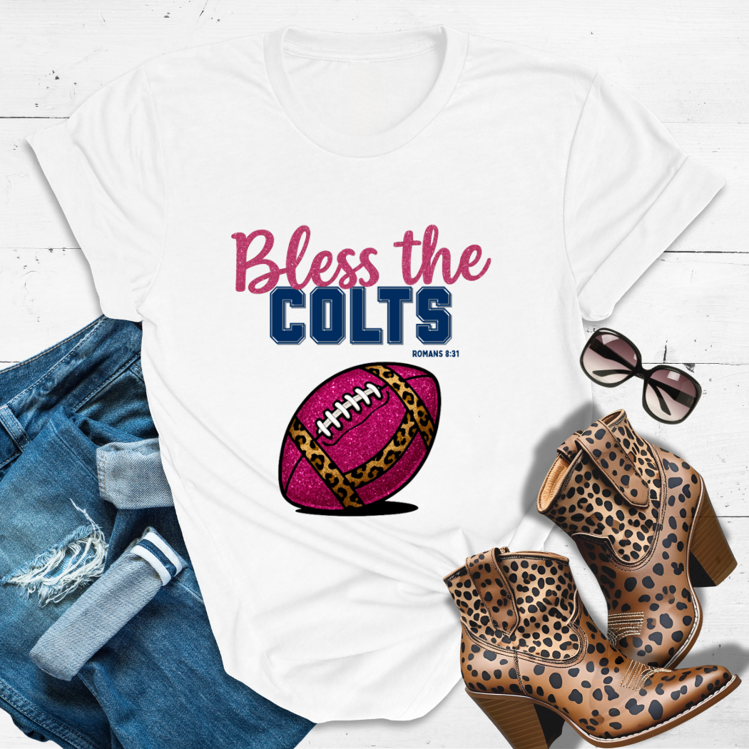 BLESS THE COLTS™ Tee — Heaven’s got favorites — and she’s loud in the stands.
