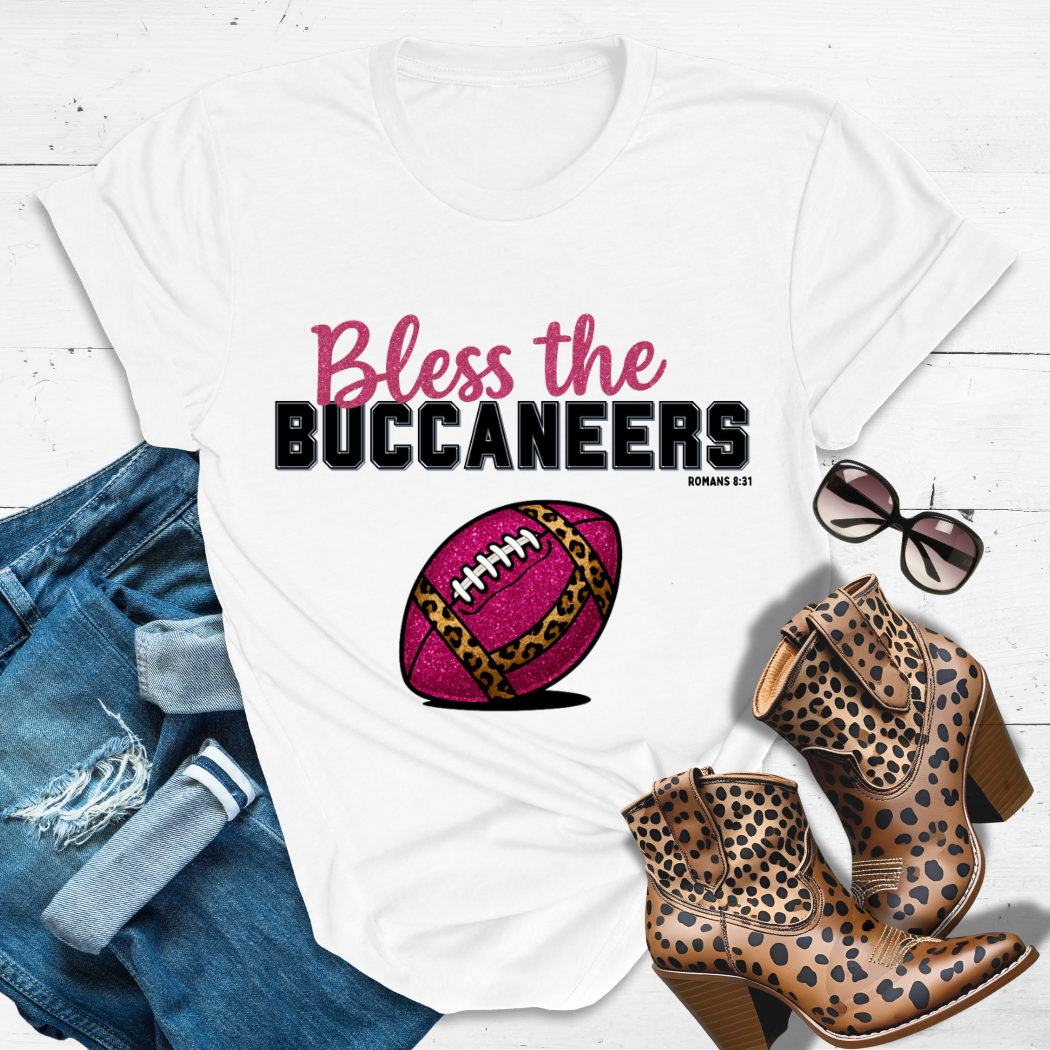 BLESS THE BUCCANEERS™ Tee — Heaven’s got favorites — and she’s loud in the stands.