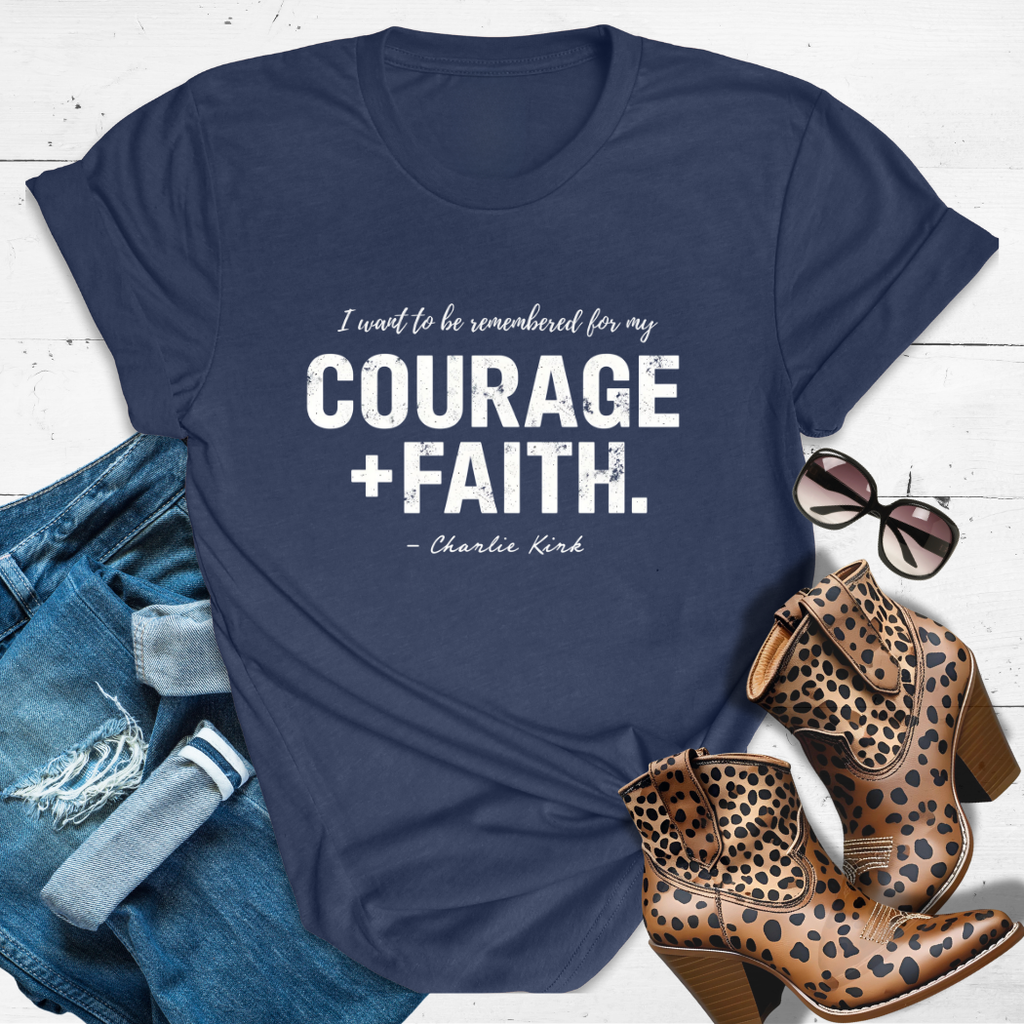COURAGE + FAITH.™ Tee  — Charlie's legacy wish