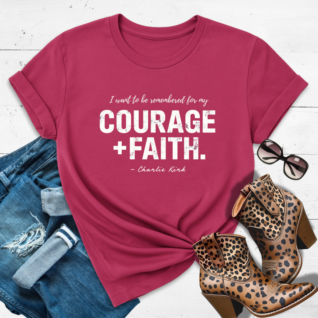 COURAGE + FAITH.™ Tee  — Charlie's legacy wish
