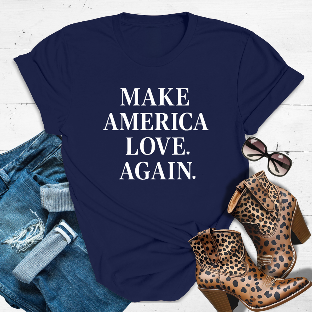 MAKE AMERICA LOVE AGAIN.™ Tee – Because love always wins. ❤️