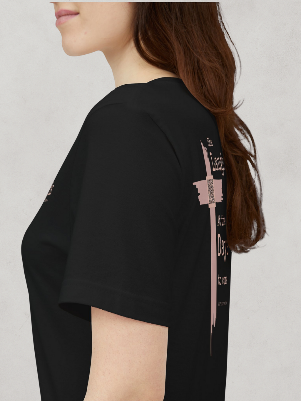 SHE LAUGHS.™  — Scripture-in-Motion™ Tee