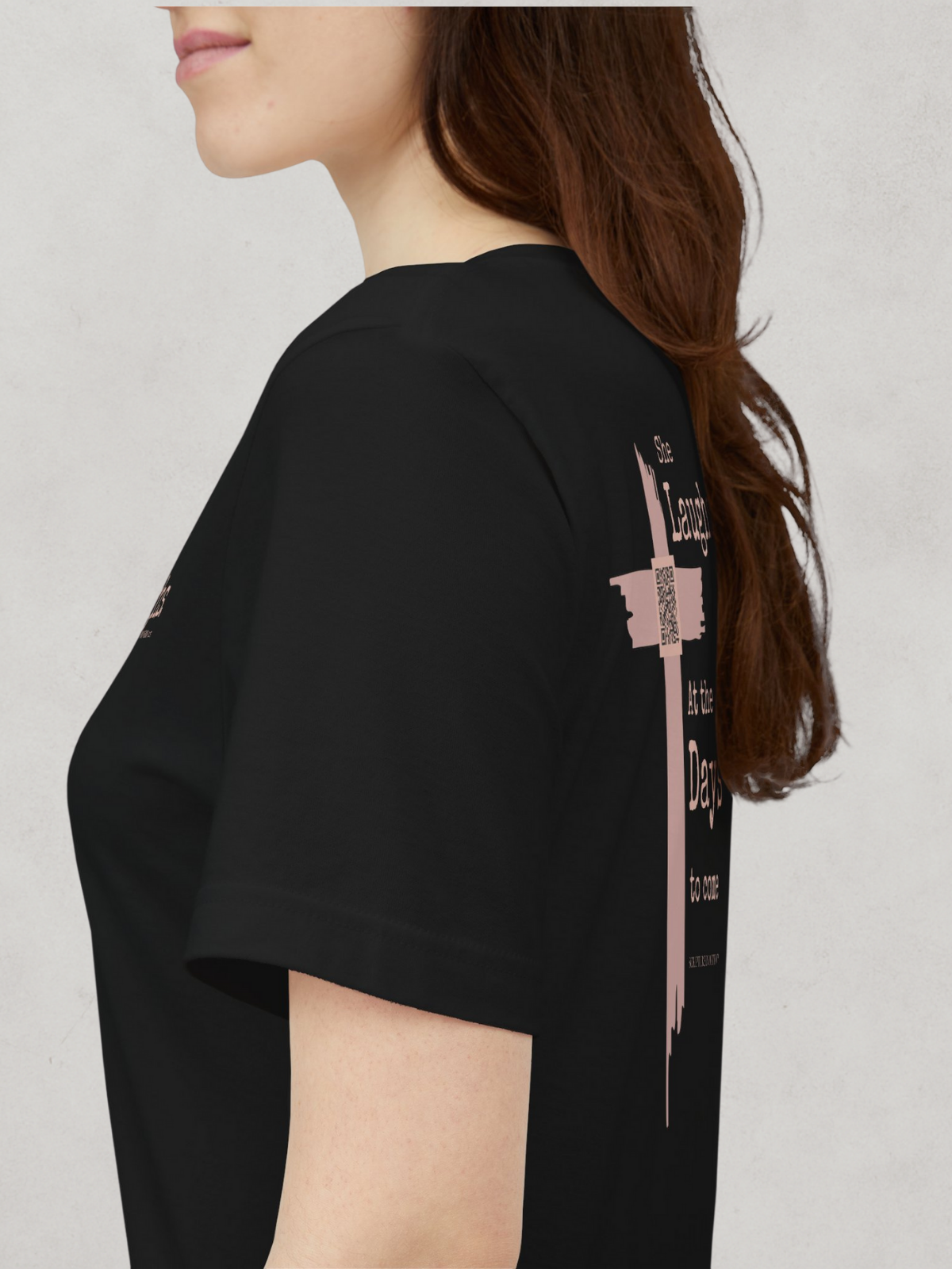 SHE LAUGHS.™  — Scripture-in-Motion™ Tee