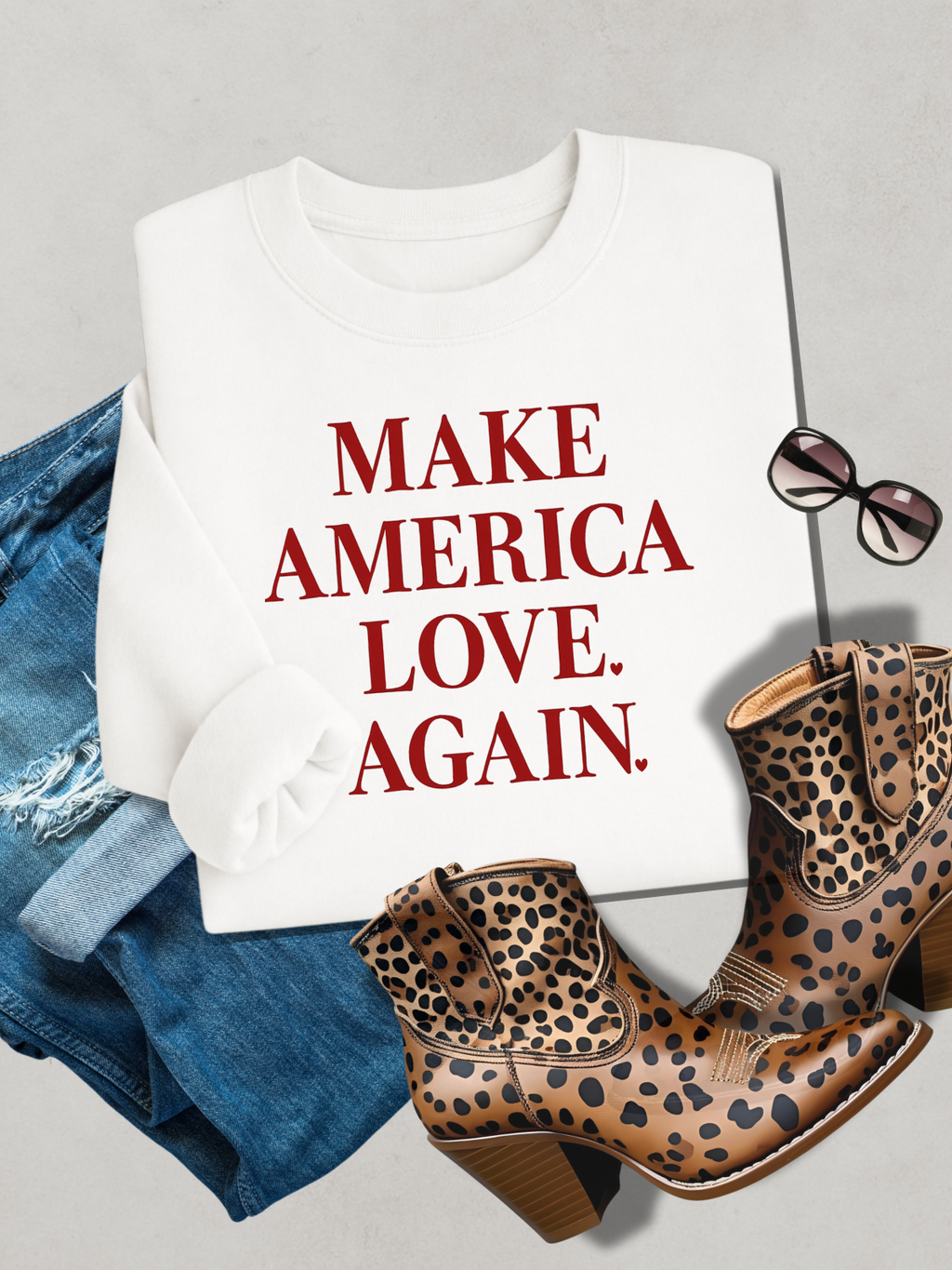 MAKE AMERICA LOVE AGAIN.™  Sweatshirt – Because love always wins. ❤️