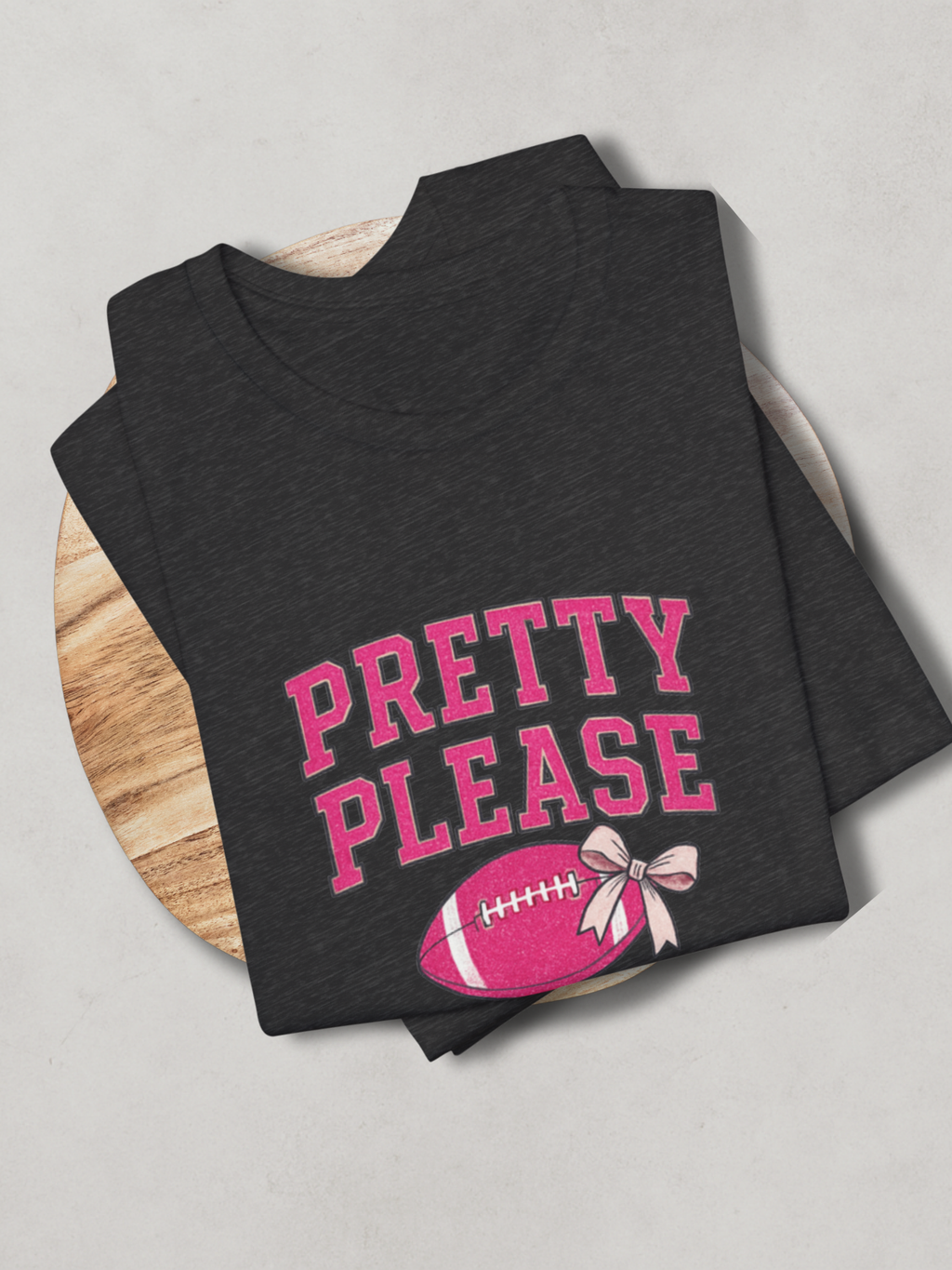 PRETTY PLEASE.™ Tee — Touchdowns & Sparkle