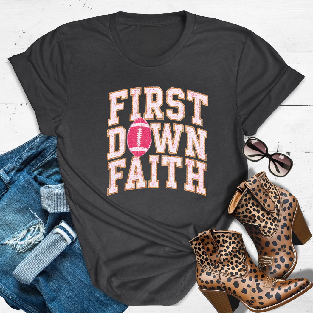 FIRST DOWN FAITH.™ Tee