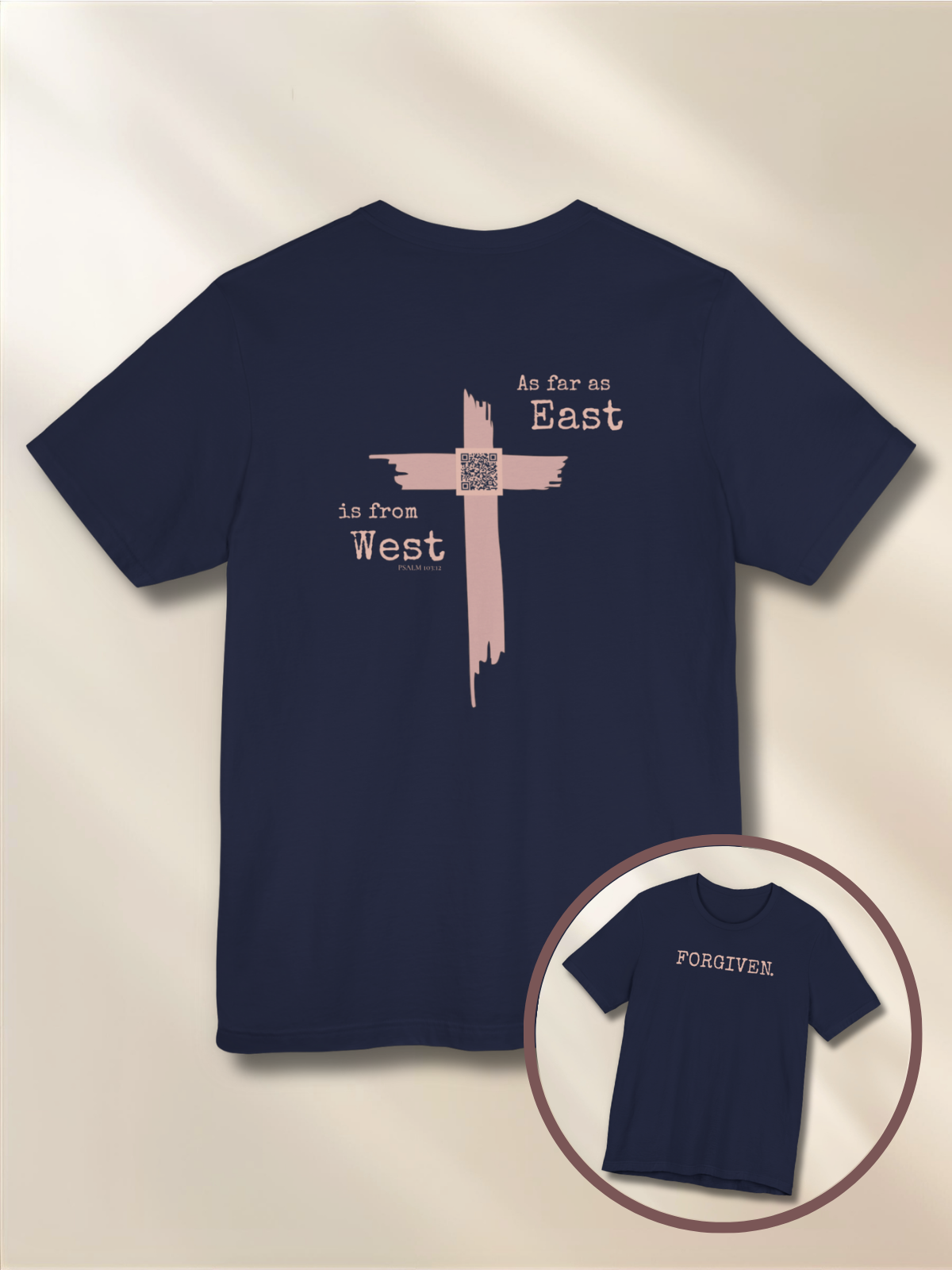 FORGIVEN.™ — Scripture-In-Motion QR™ Tee