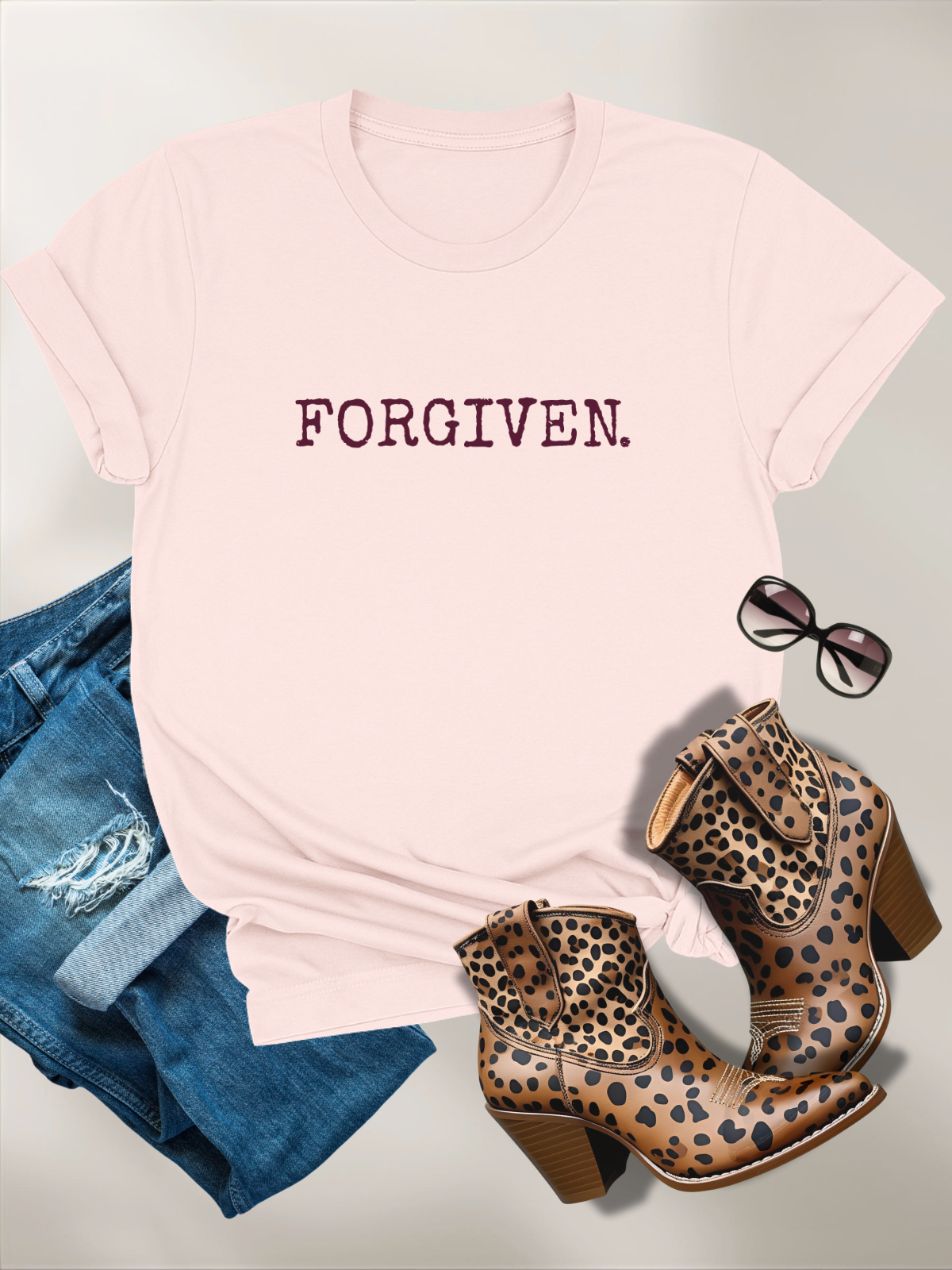 FORGIVEN.™ — Scripture-In-Motion QR™ Tee