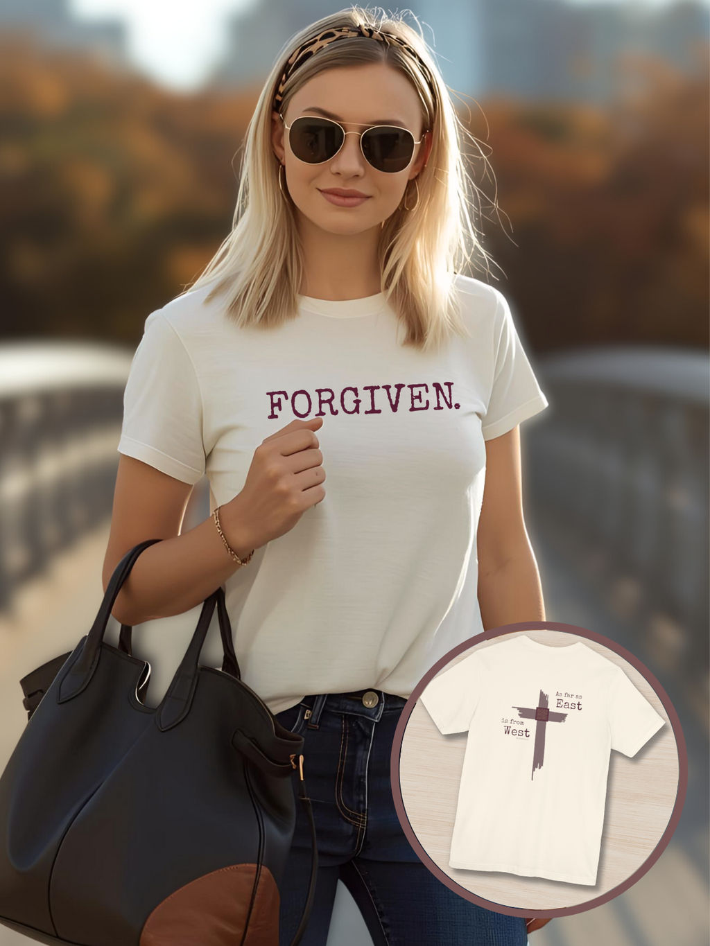 FORGIVEN.™ — Scripture-In-Motion QR™ Tee