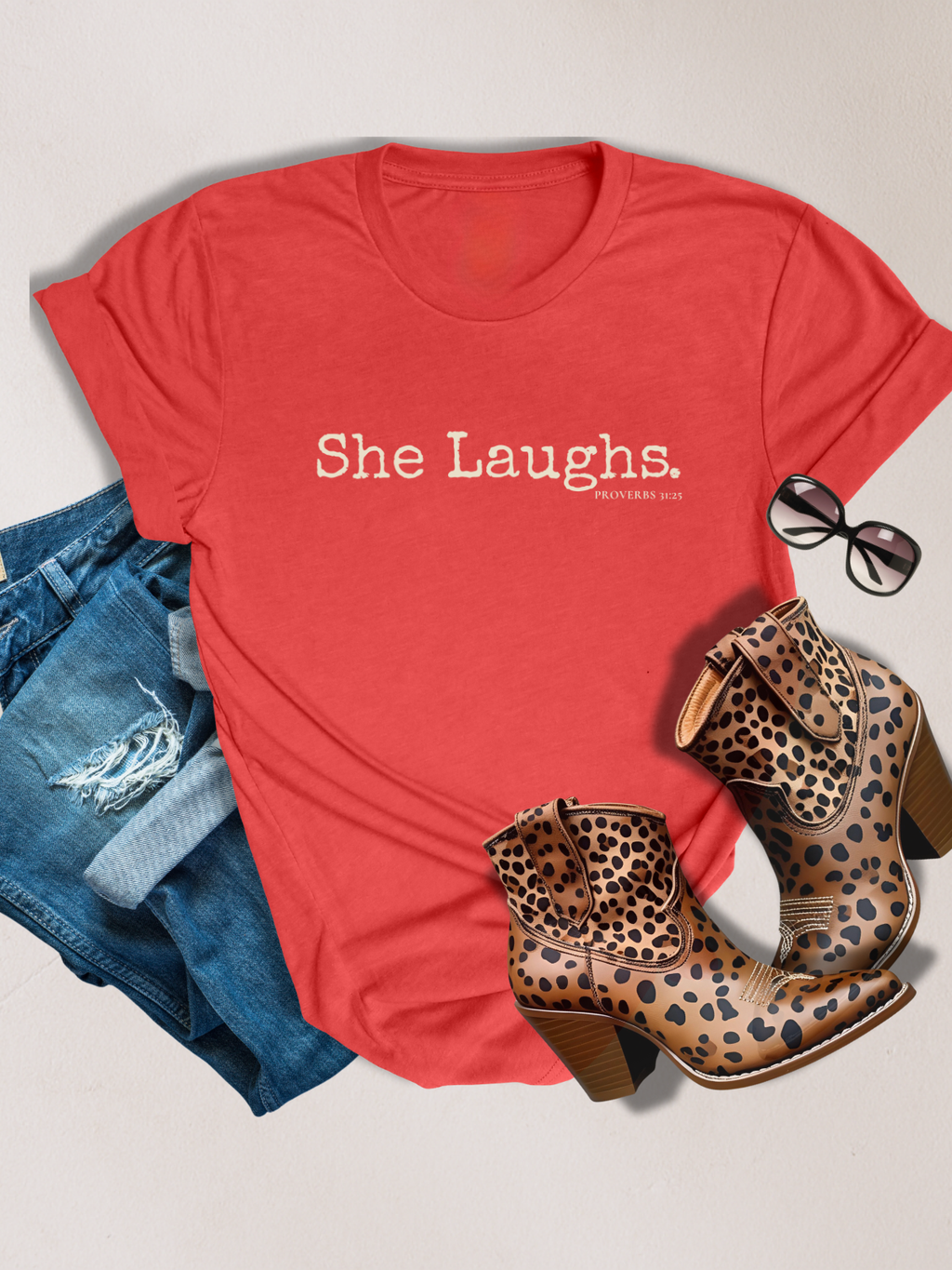 SHE LAUGHS.™ — Identity™ Tee