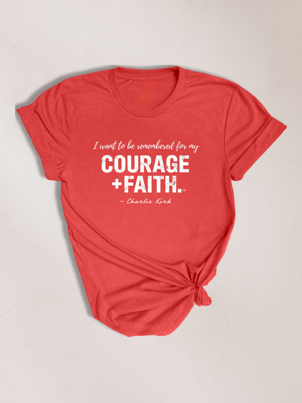 COURAGE FOR MY FAITH™ — Charlie Kirk Legacy Tee