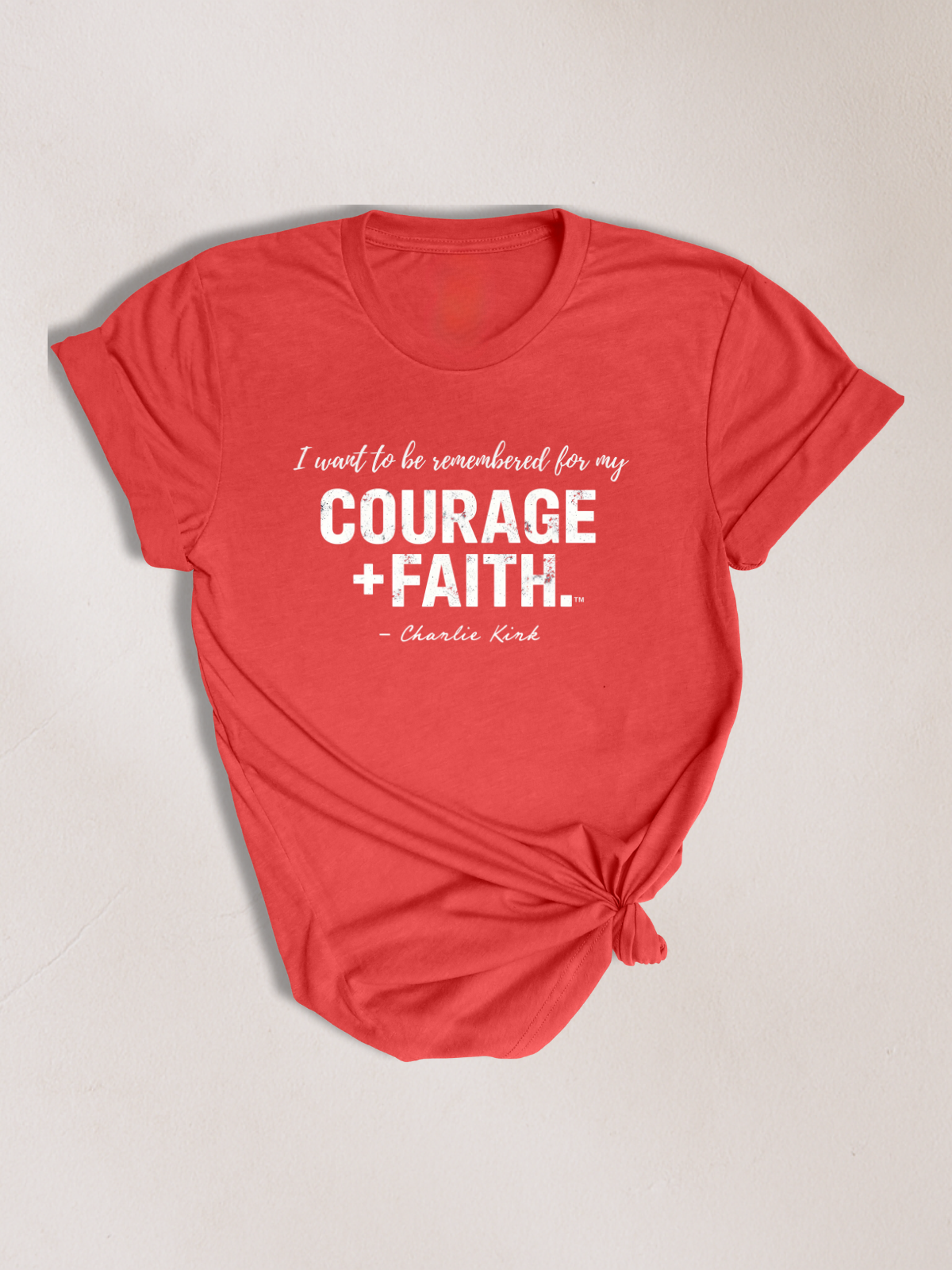 COURAGE FOR MY FAITH™ — Charlie Kirk Legacy Tee
