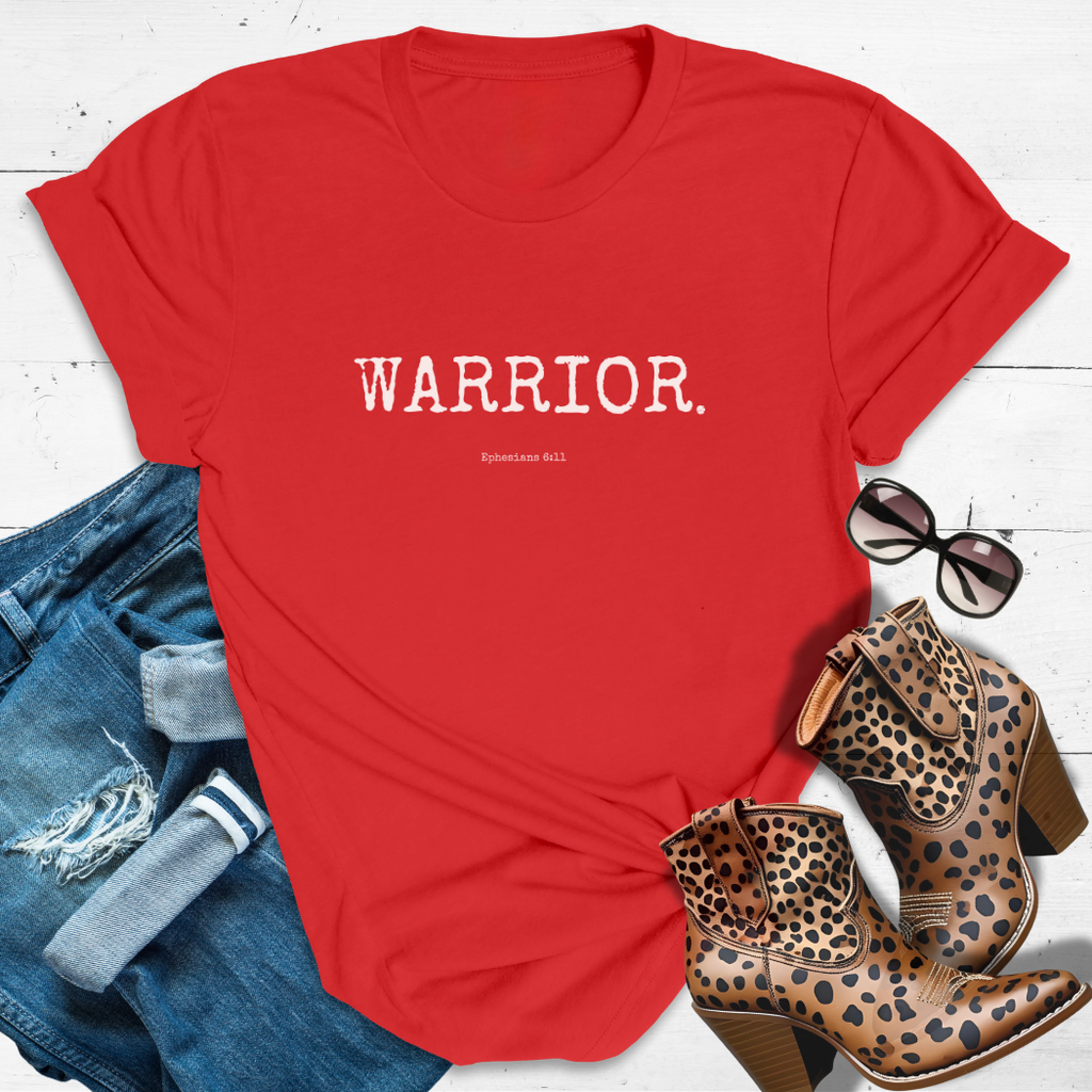 WARRIOR.™ Tee — Laced with Grace. Built for Battle.