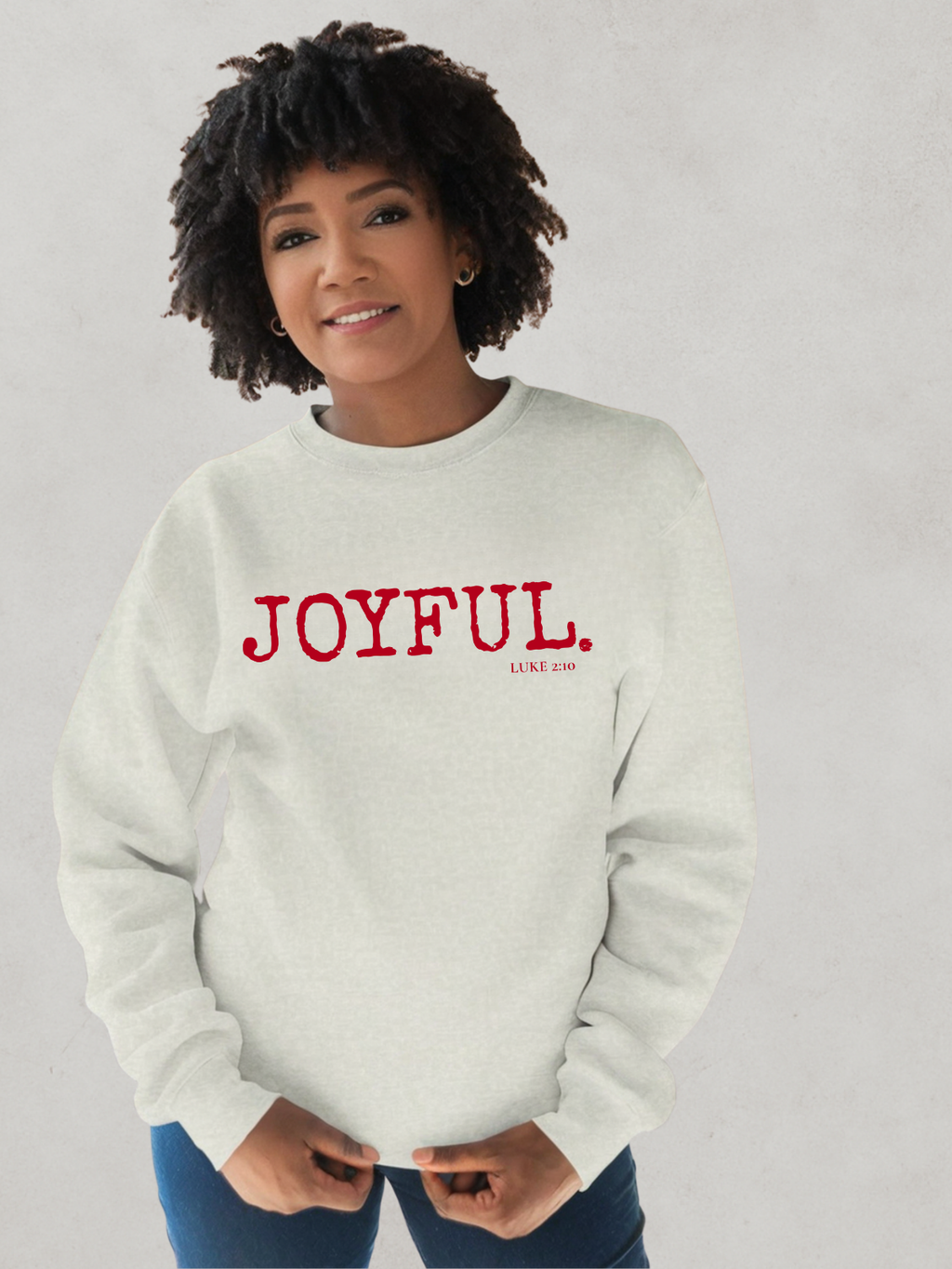 JOYFUL.™ — Scripture-In-Motion QR™ Sweatshirt.