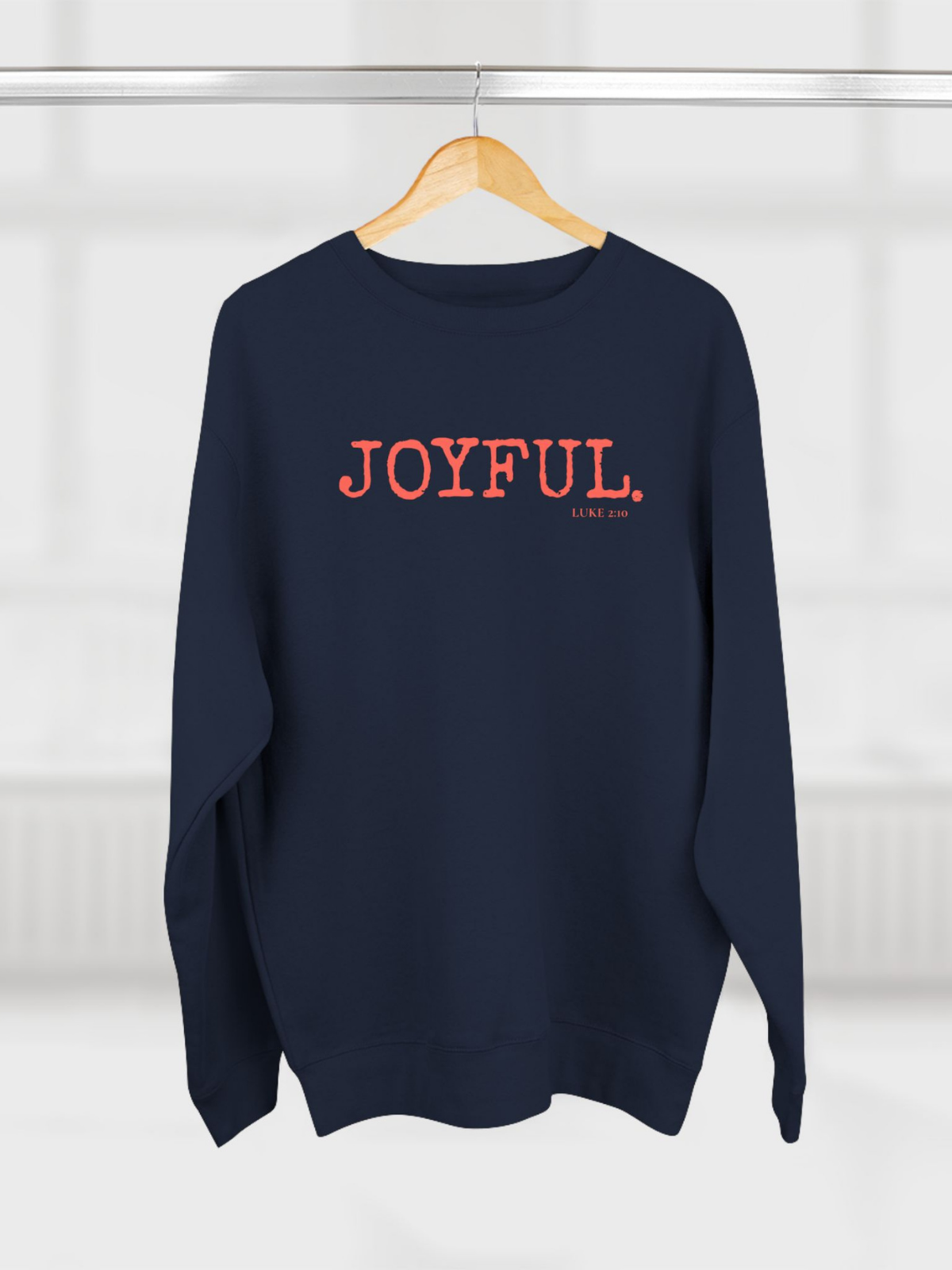 JOYFUL.™ — Scripture-In-Motion QR™ Sweatshirt.