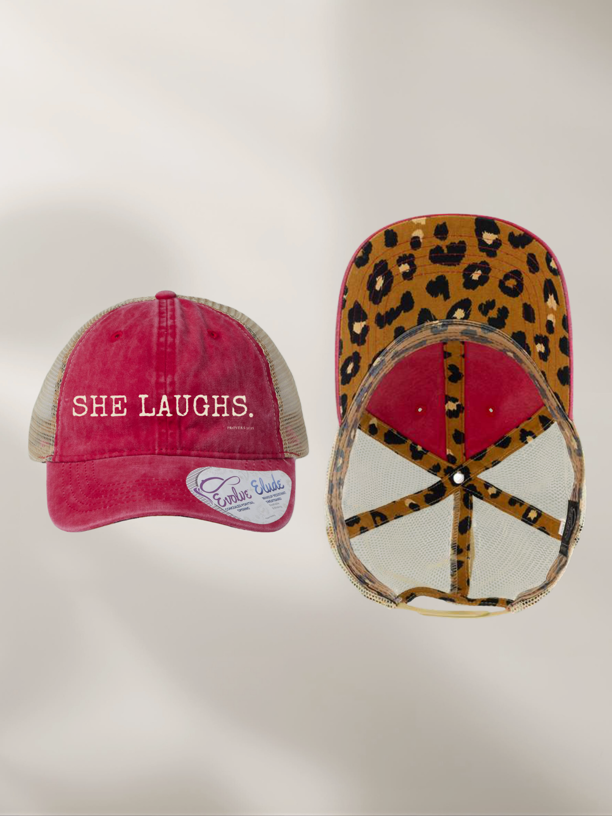 SHE LAUGHS.™ — Identity™ Pigment Dyed Mesh-Back Cap