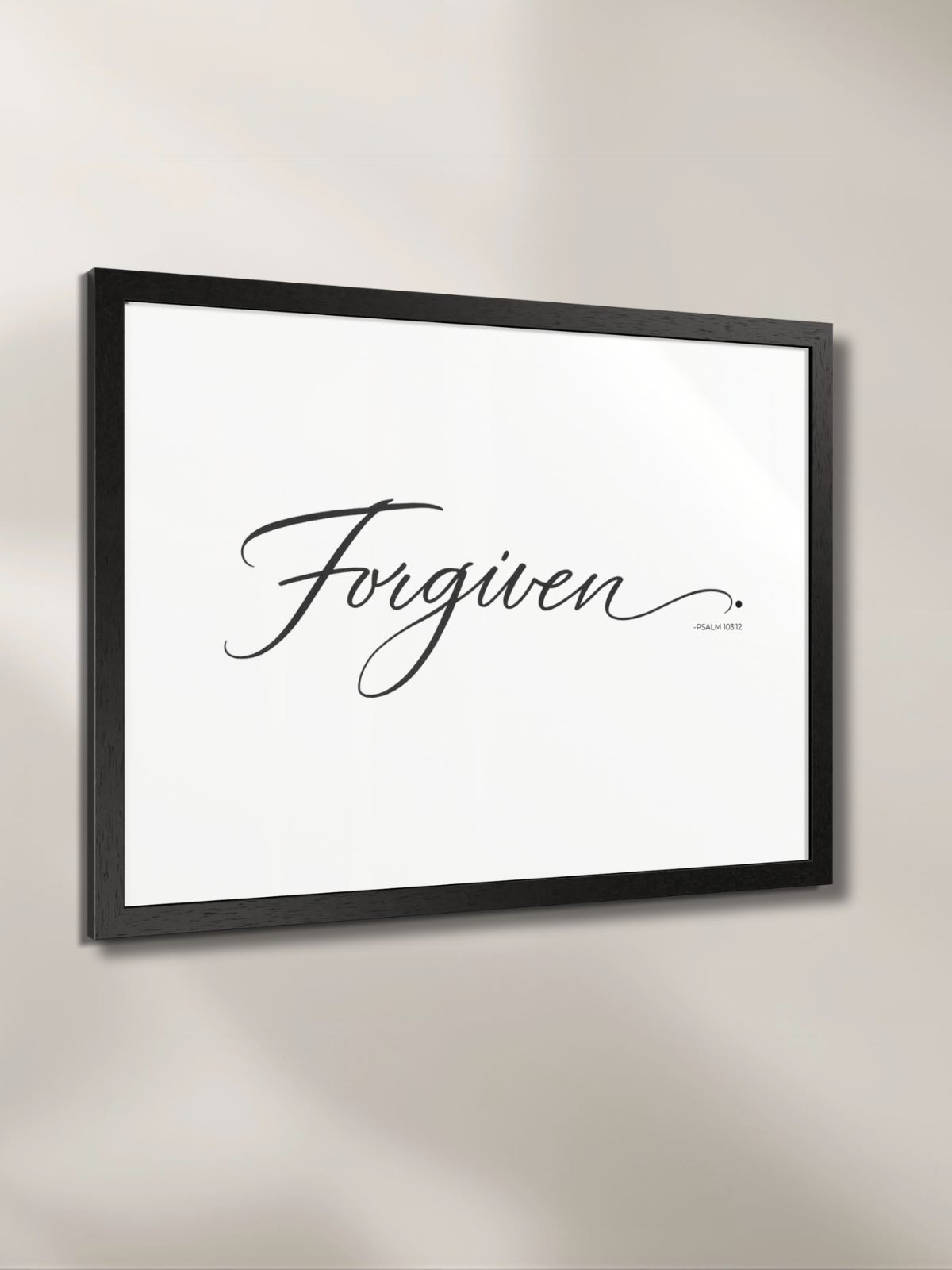 FORGIVEN.™ — Identity™ White Framed Art