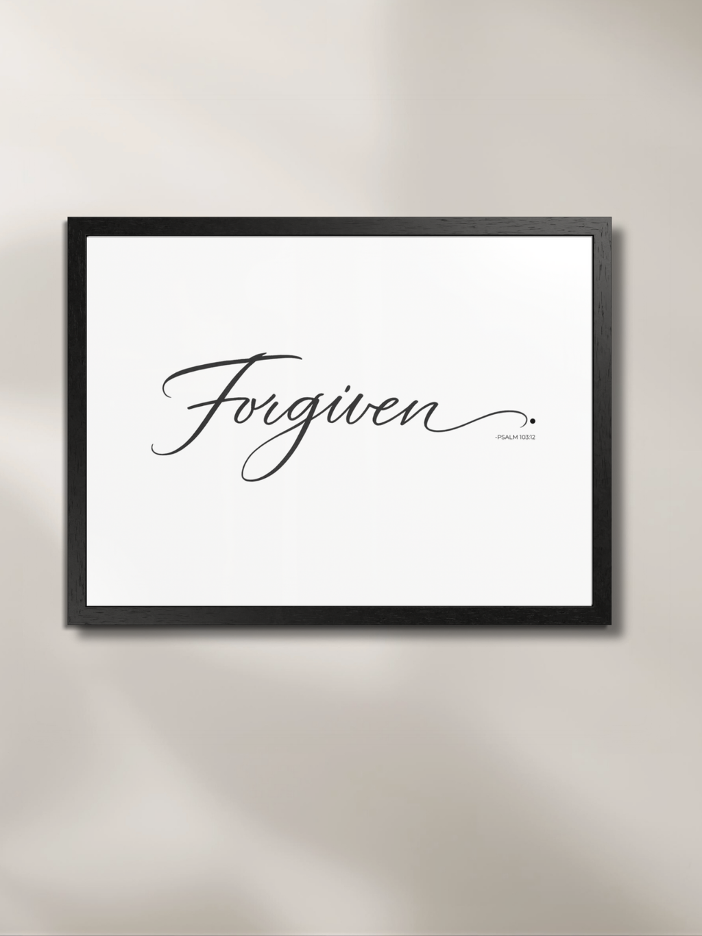 FORGIVEN.™ — Identity™ White Framed Art