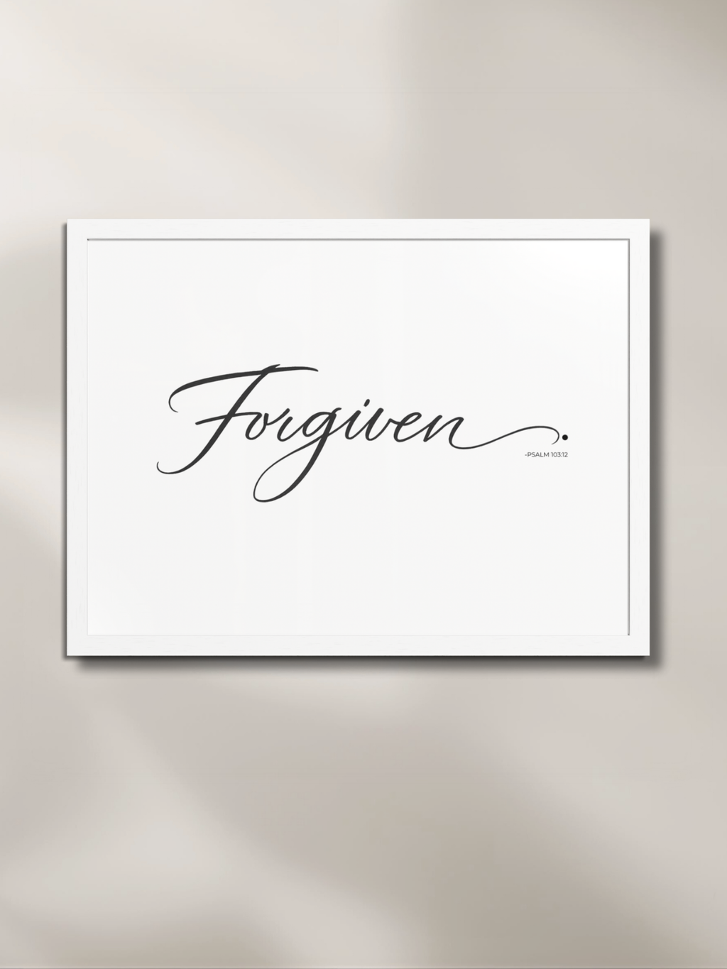 FORGIVEN.™ — Identity™ White Framed Art