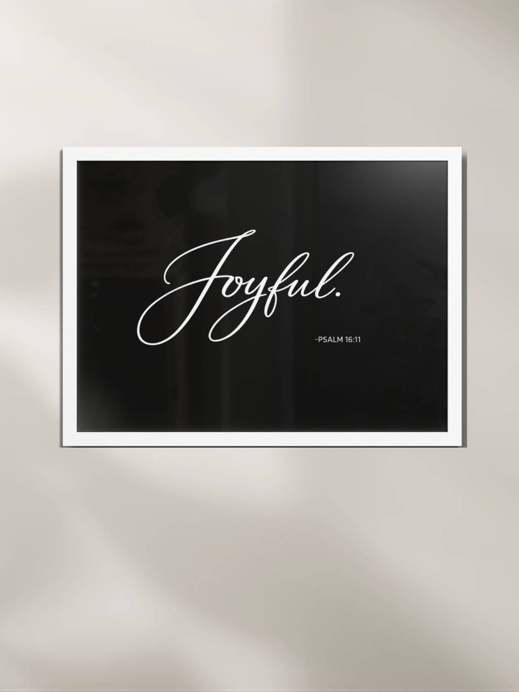JOYFUL™ — Identity™ Framed Art Print (24×18) Black
