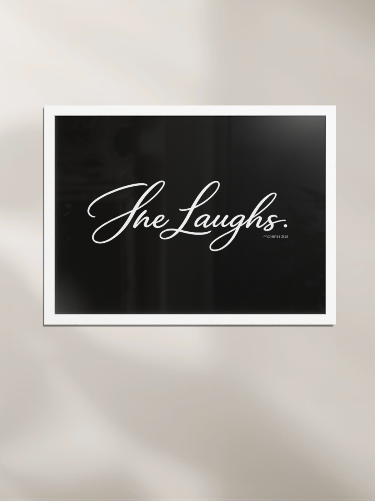 SHE LAUGHS™ — Identity™ Framed Art in Black