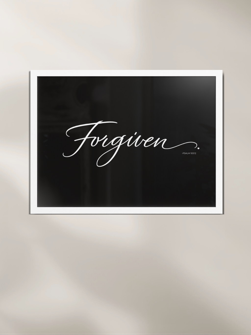 FORGIVEN.™ — Identity™ Black Framed Art