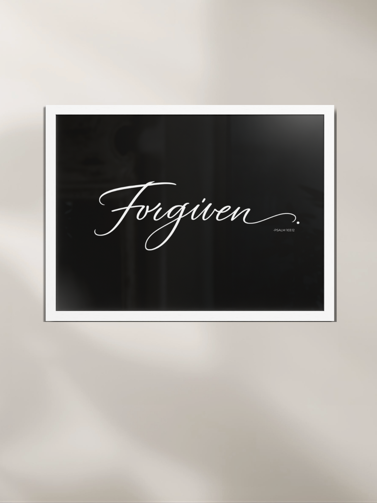 FORGIVEN.™ — Identity™ Black Framed Art