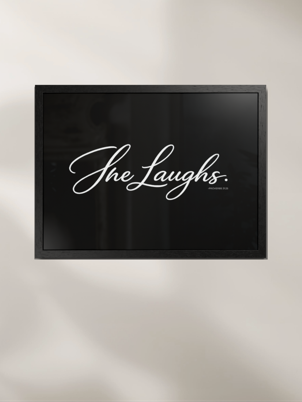 SHE LAUGHS™ — Identity™ Framed Art in Black