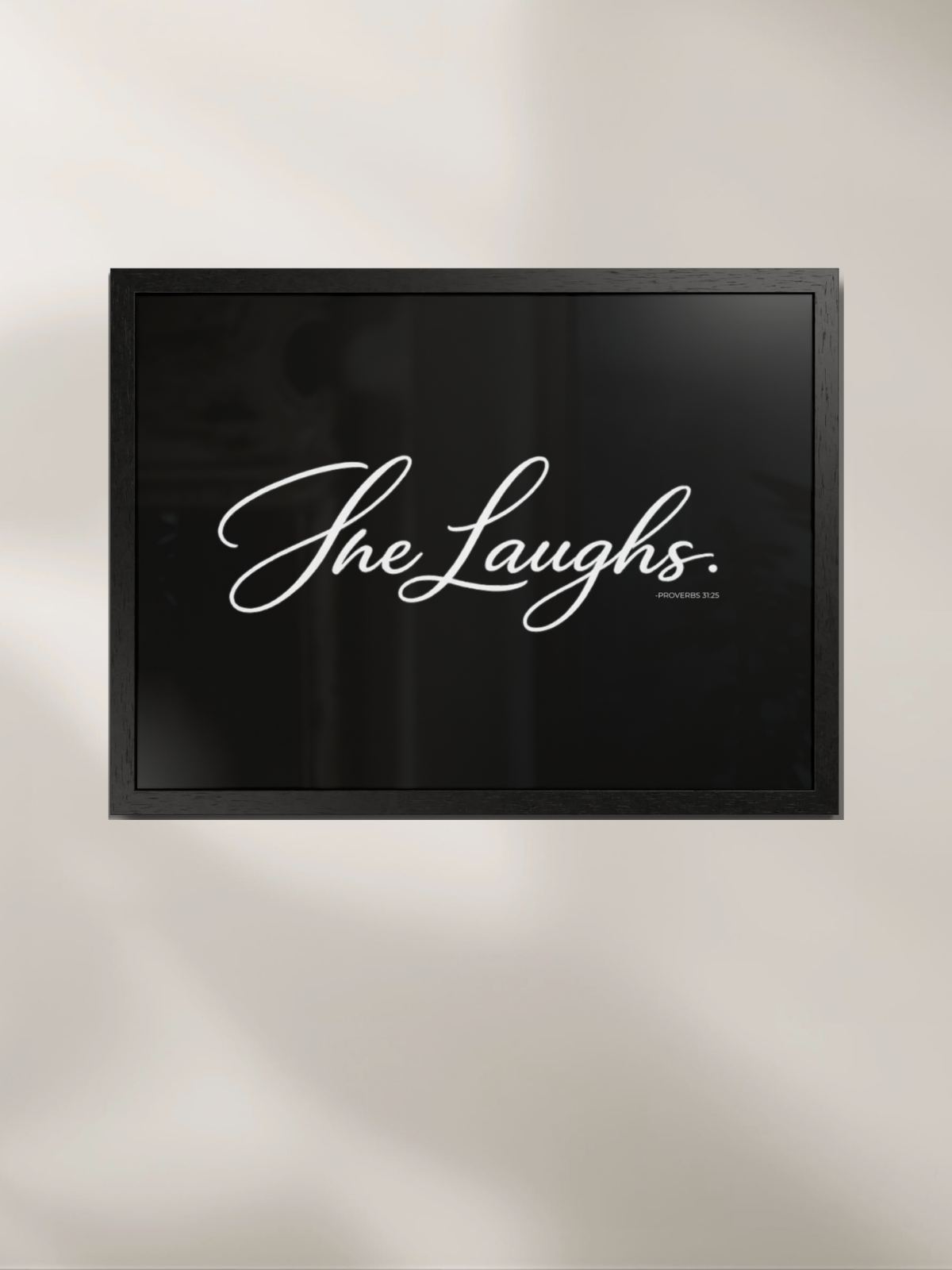 SHE LAUGHS™ — Identity™ Framed Art in Black