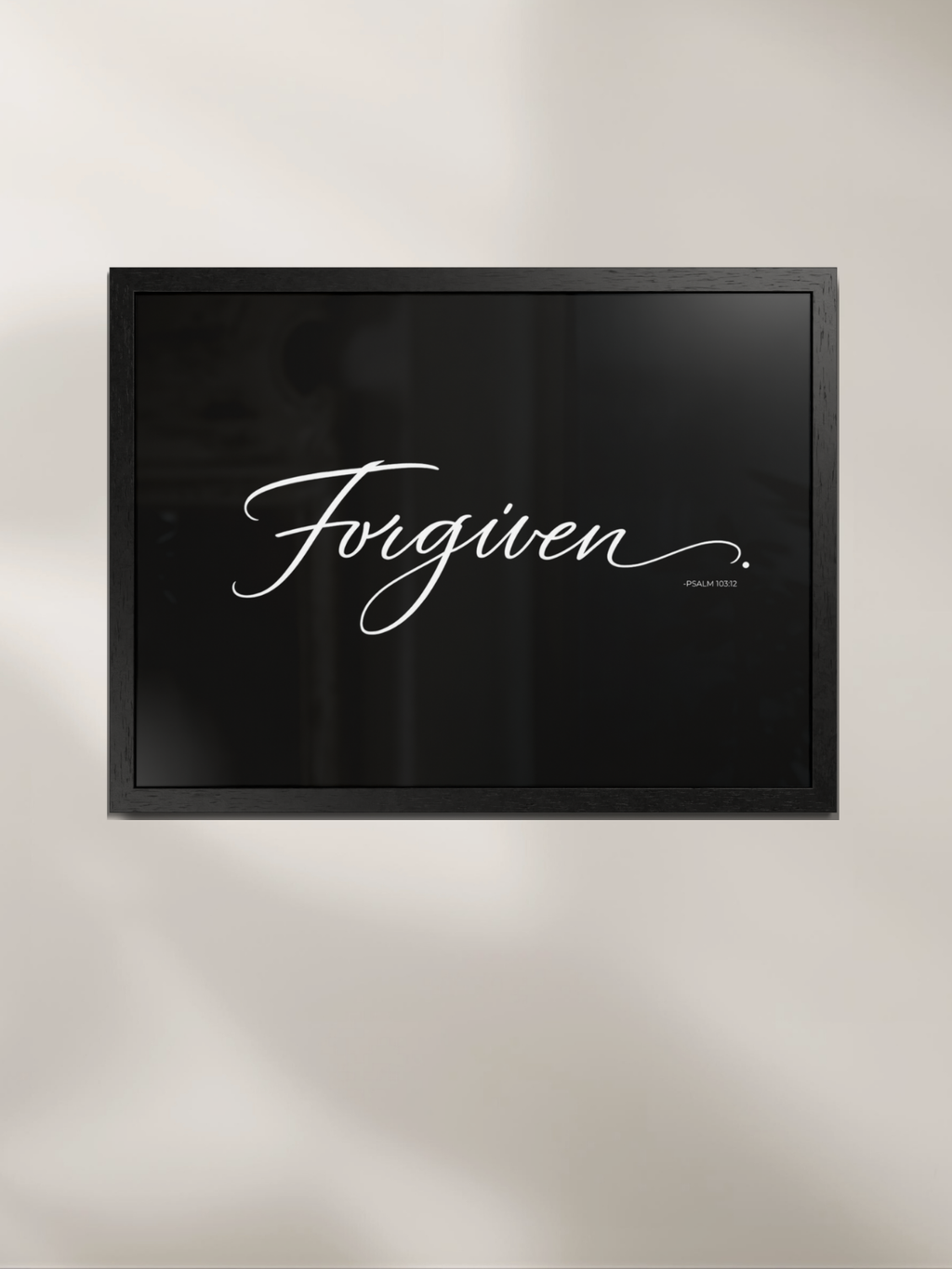 FORGIVEN.™ — Identity™ Black Framed Art