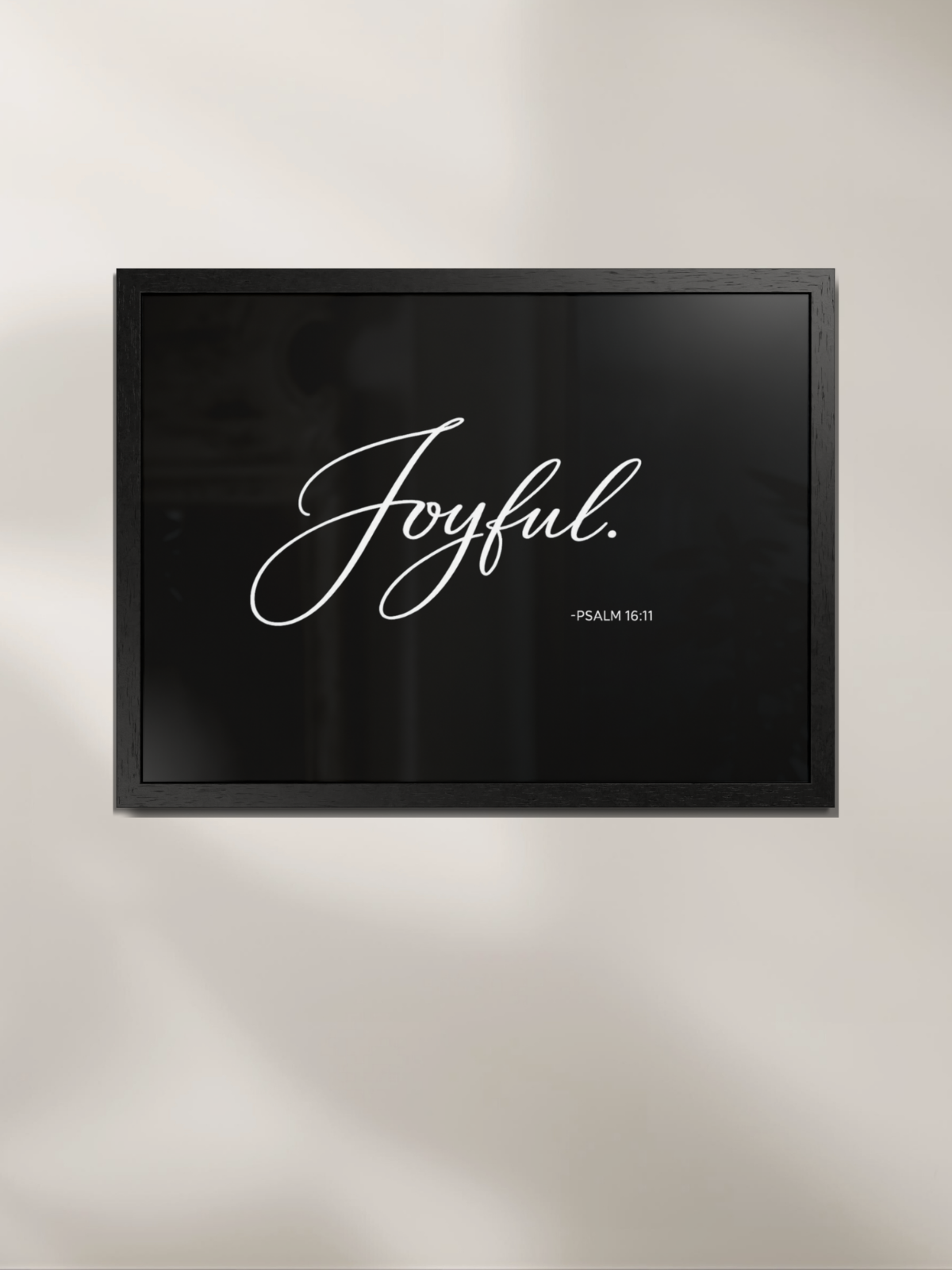 JOYFUL™ — Identity™ Framed Art Print (24×18) Black