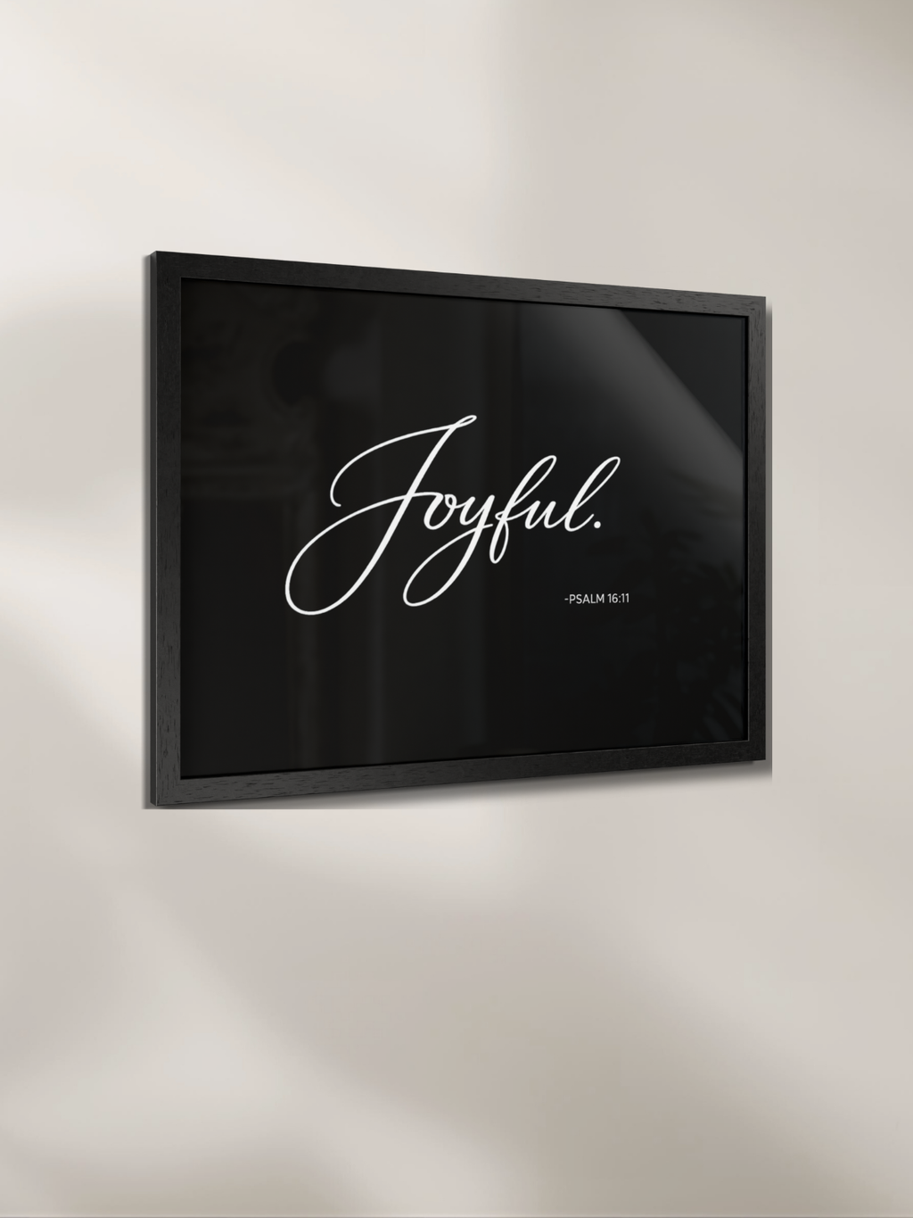 JOYFUL™ — Identity™ Framed Art Print (24×18) Black