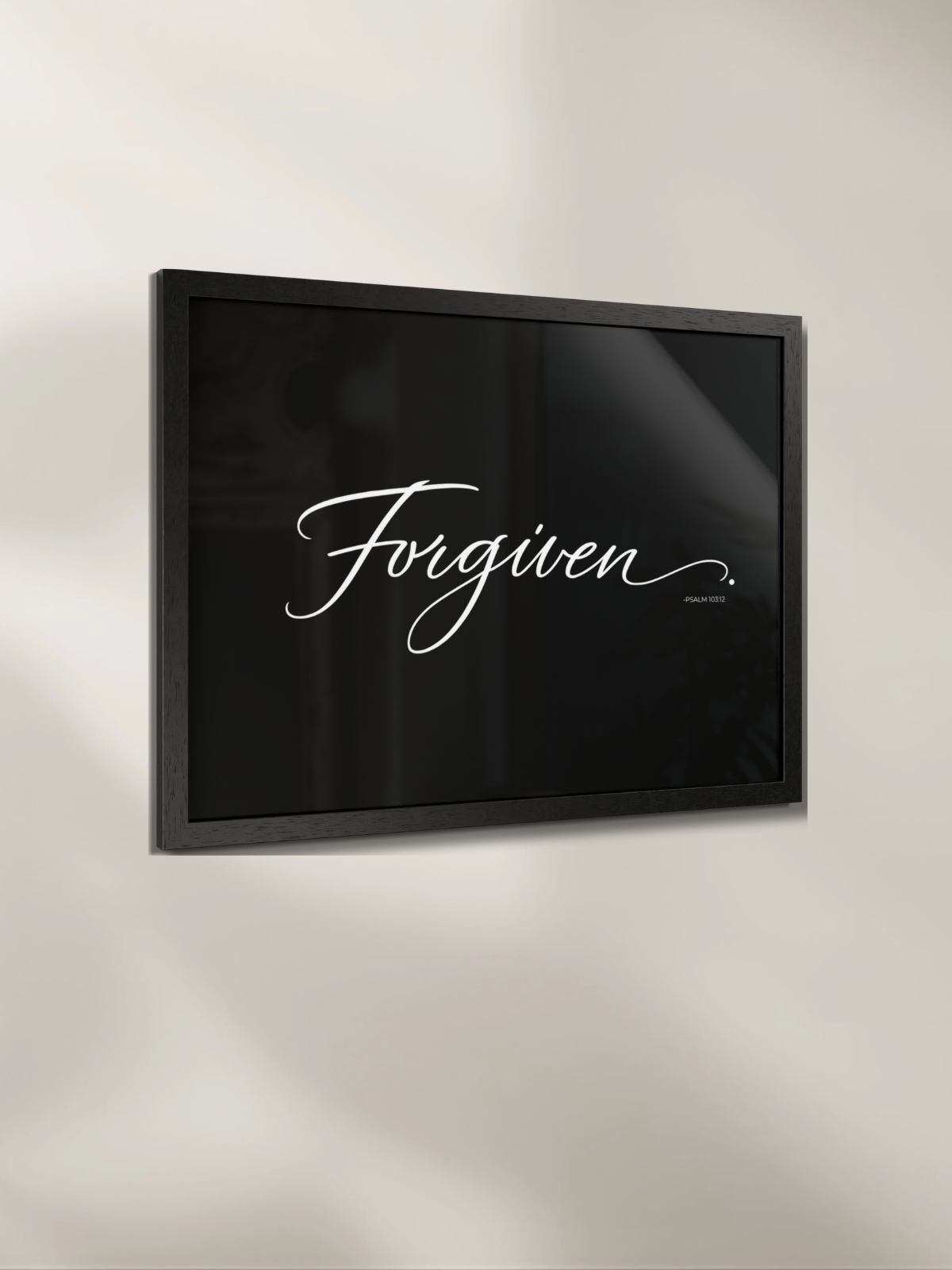 FORGIVEN.™ — Identity™ Black Framed Art