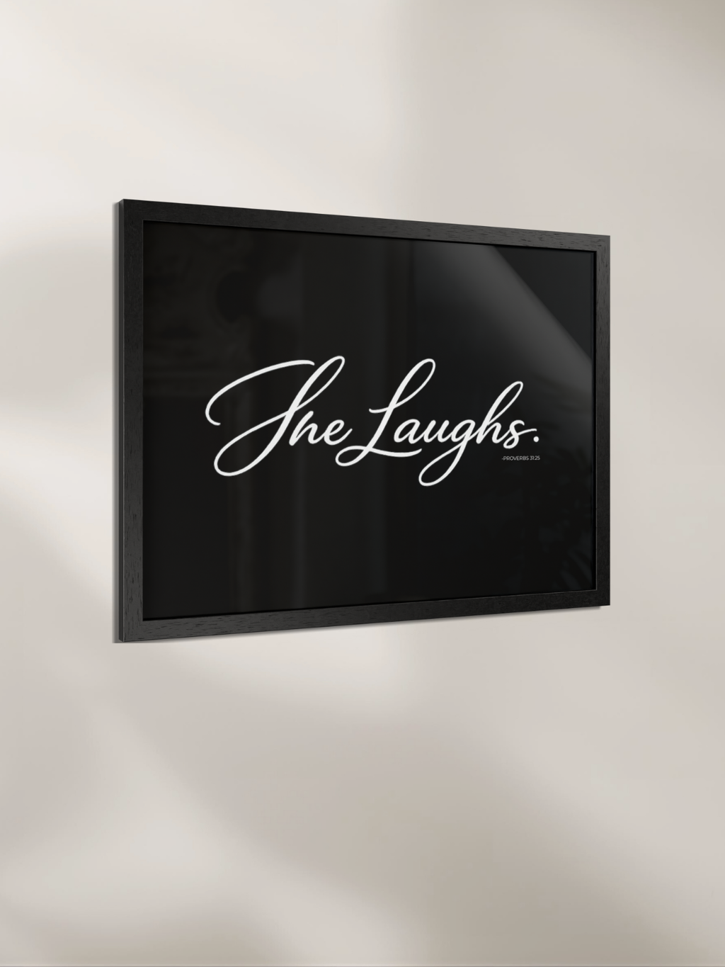 SHE LAUGHS™ — Identity™ Framed Art in Black