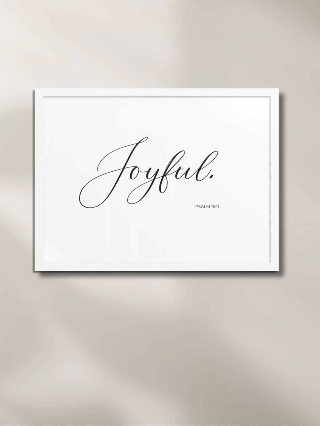 JOYFUL™ — Identity™ Framed Art Print (24×18) White