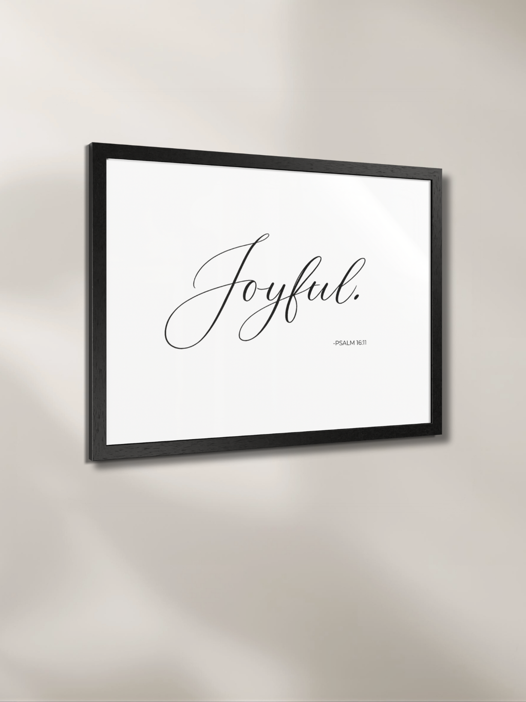 JOYFUL™ — Identity™ Framed Art Print (24×18) White
