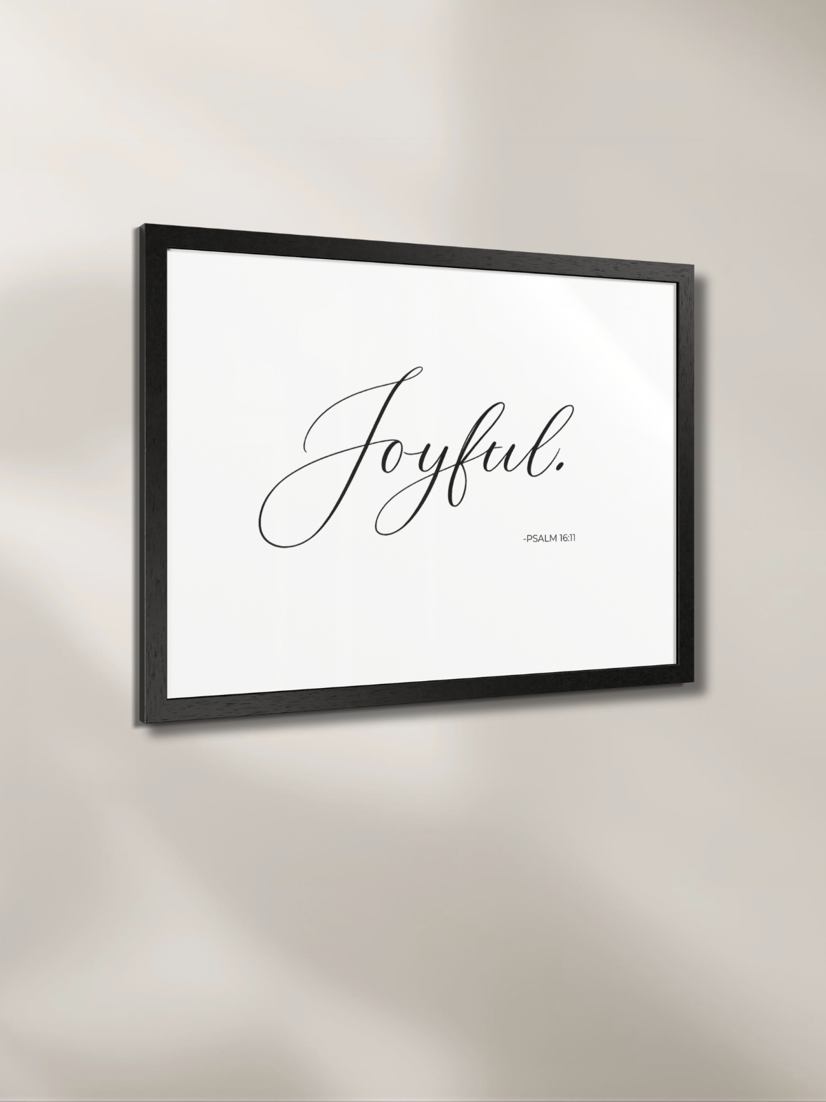 JOYFUL™ — Identity™ Framed Art Print (24×18) White