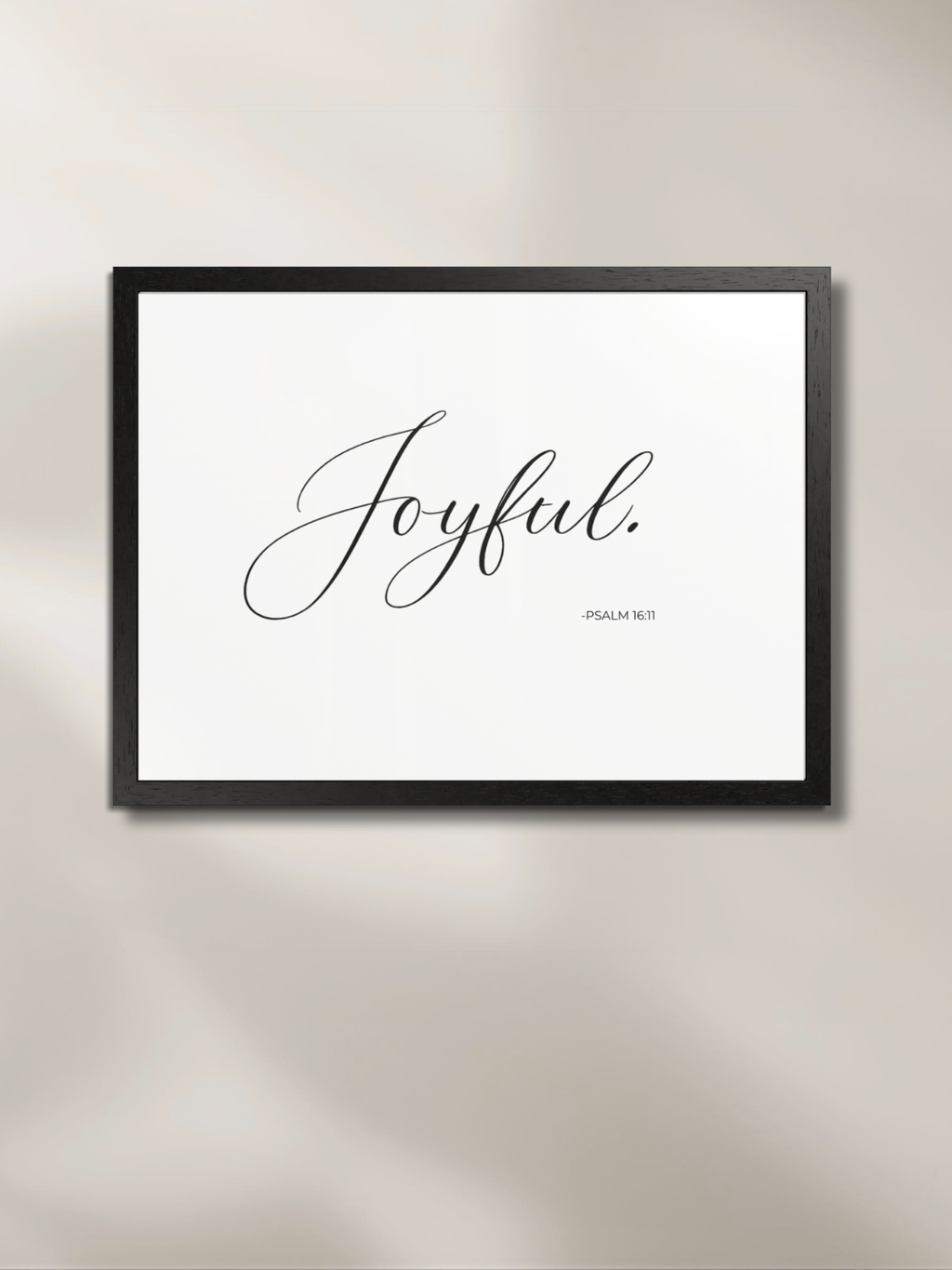 JOYFUL™ — Identity™ Framed Art Print (24×18) White