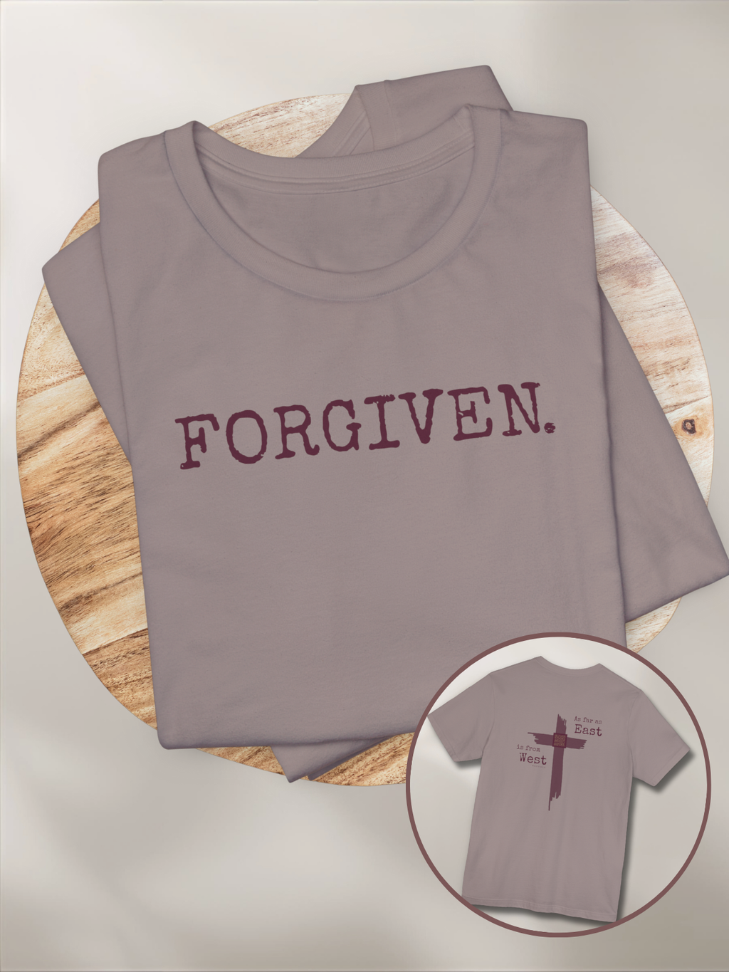 FORGIVEN.™ — Scripture-In-Motion QR™ Tee