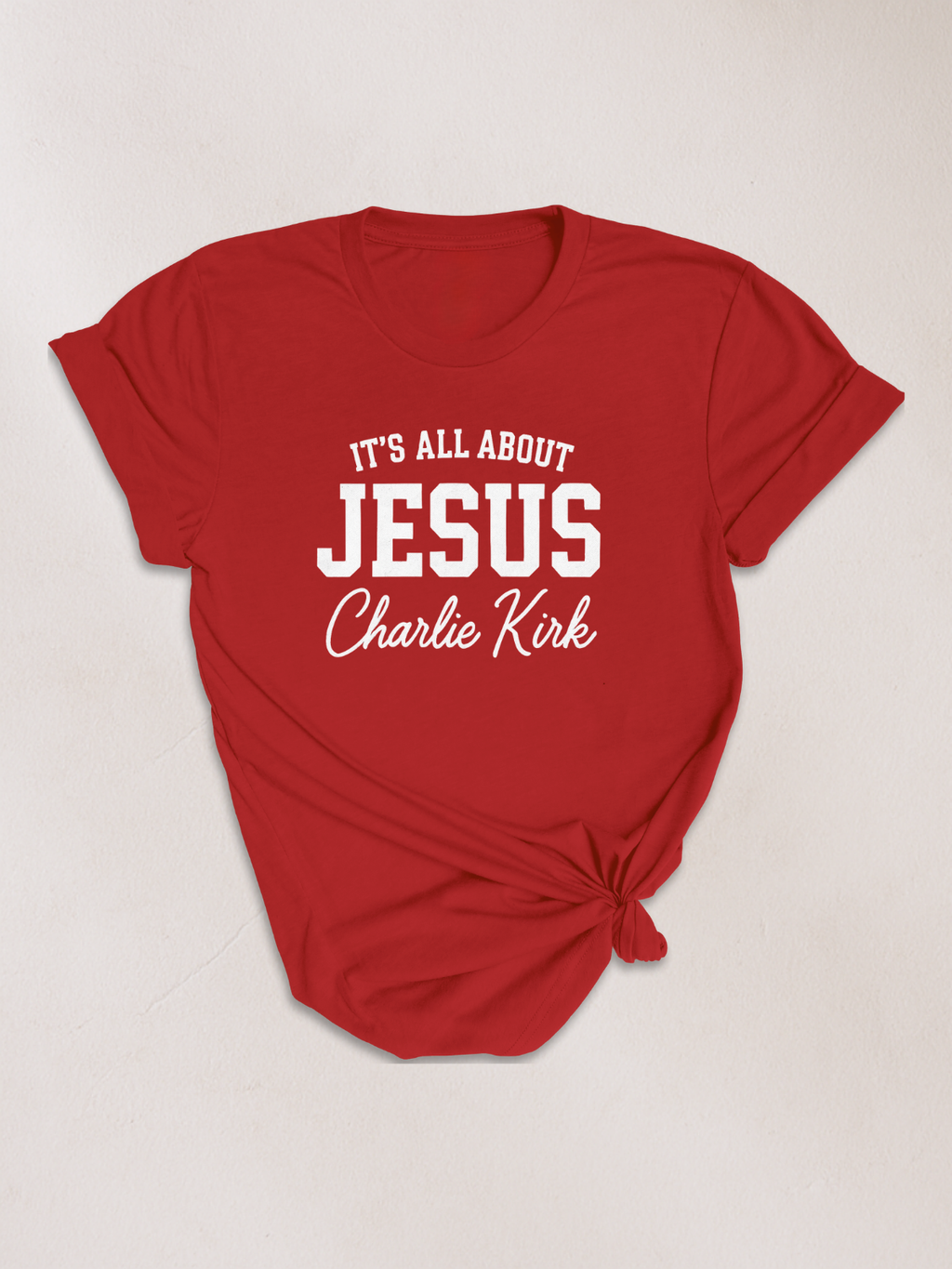 ALL ABOUT JESUS™ — Charlie Kirk Legacy Tee